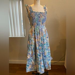 JCREW M midi floral dress